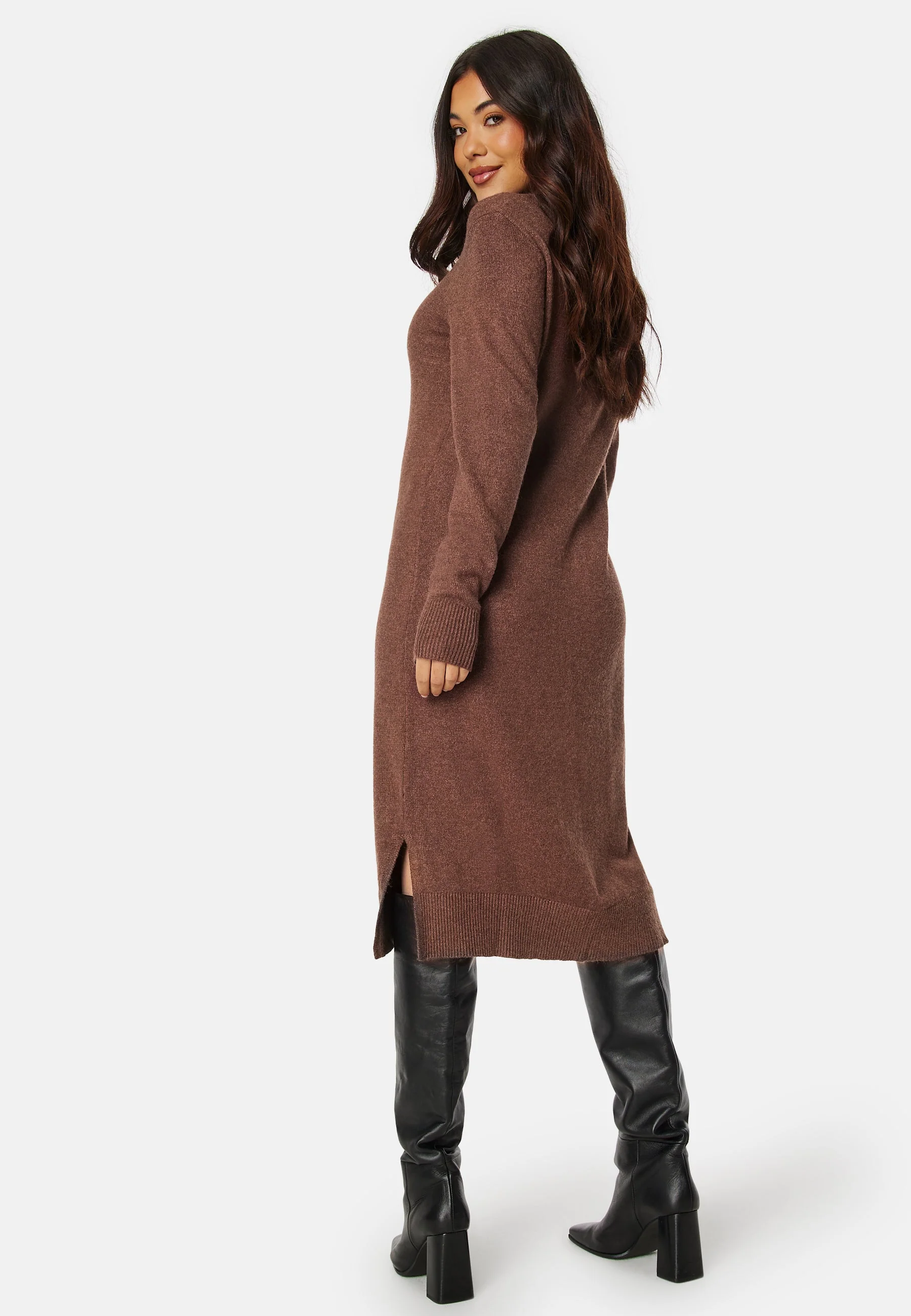 Viril Crew Neck Midi Dress - Image 2