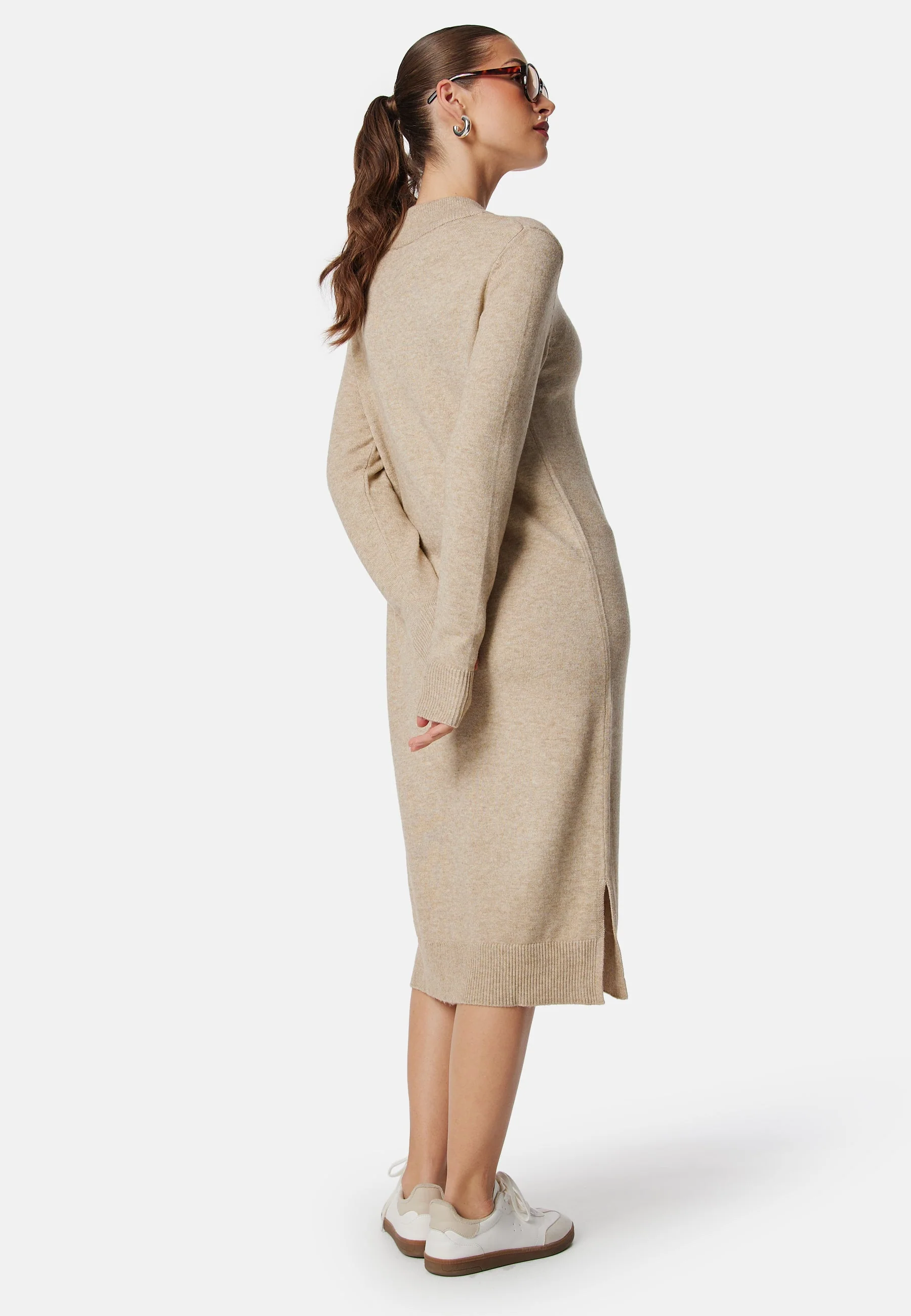 Viril Crew Neck Midi Dress - Image 2