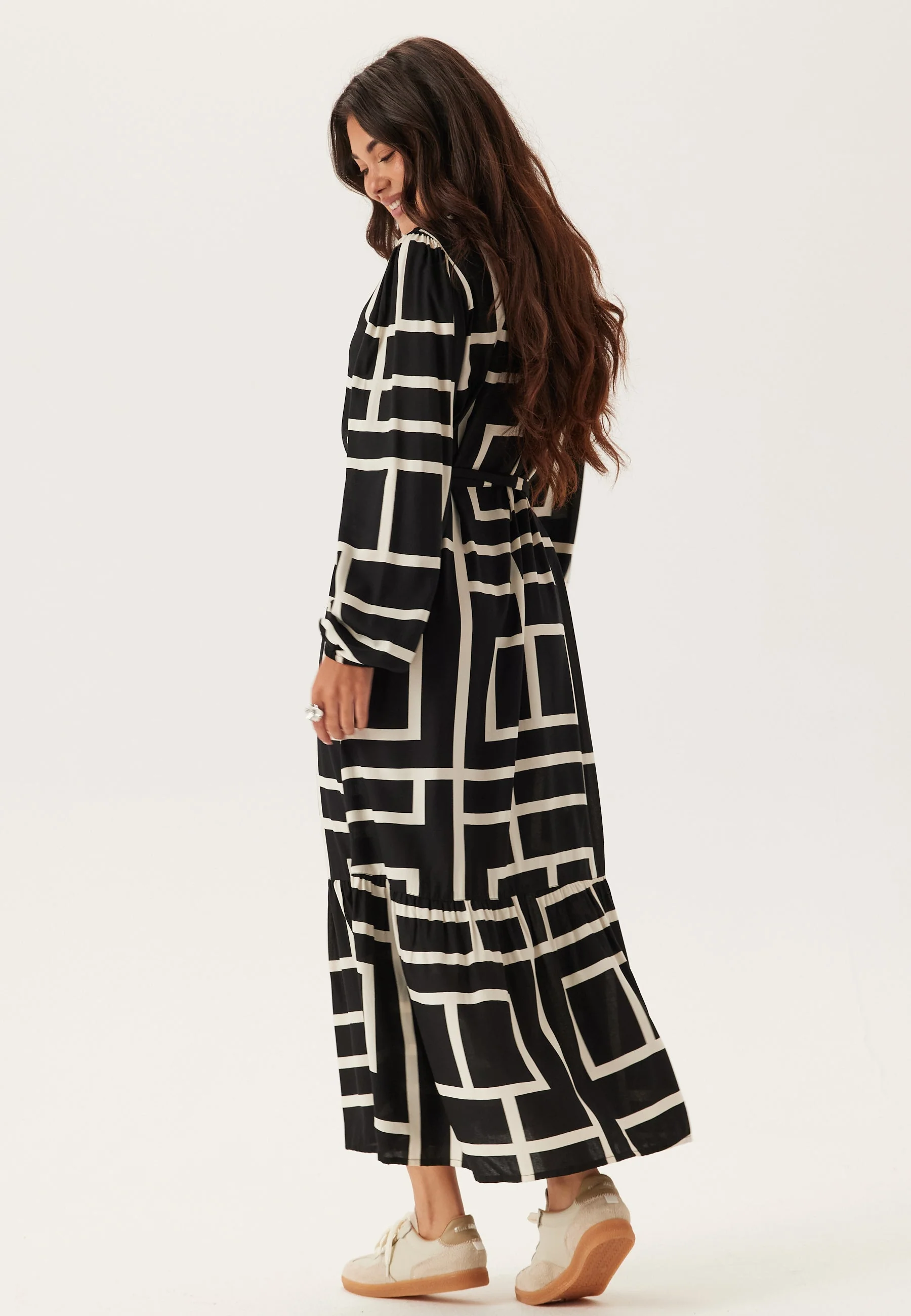 Viscose Long Sleeve Dress - Image 3