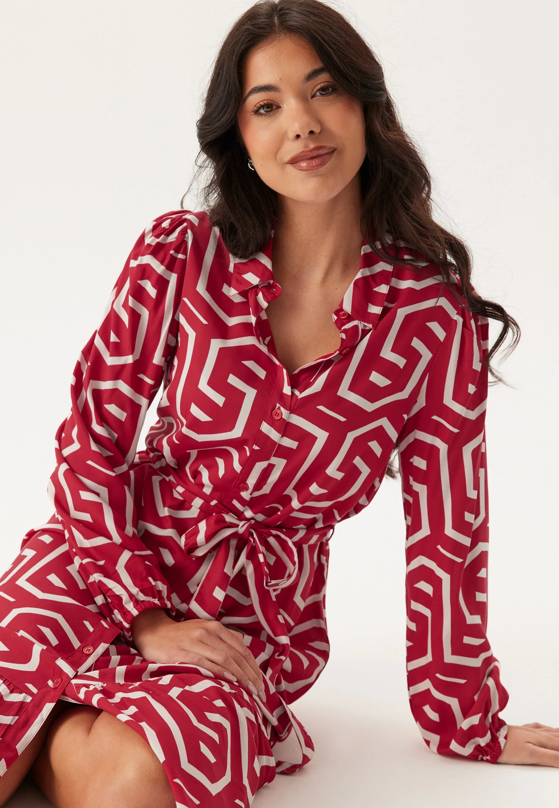 Viscose Long Sleeve Dress