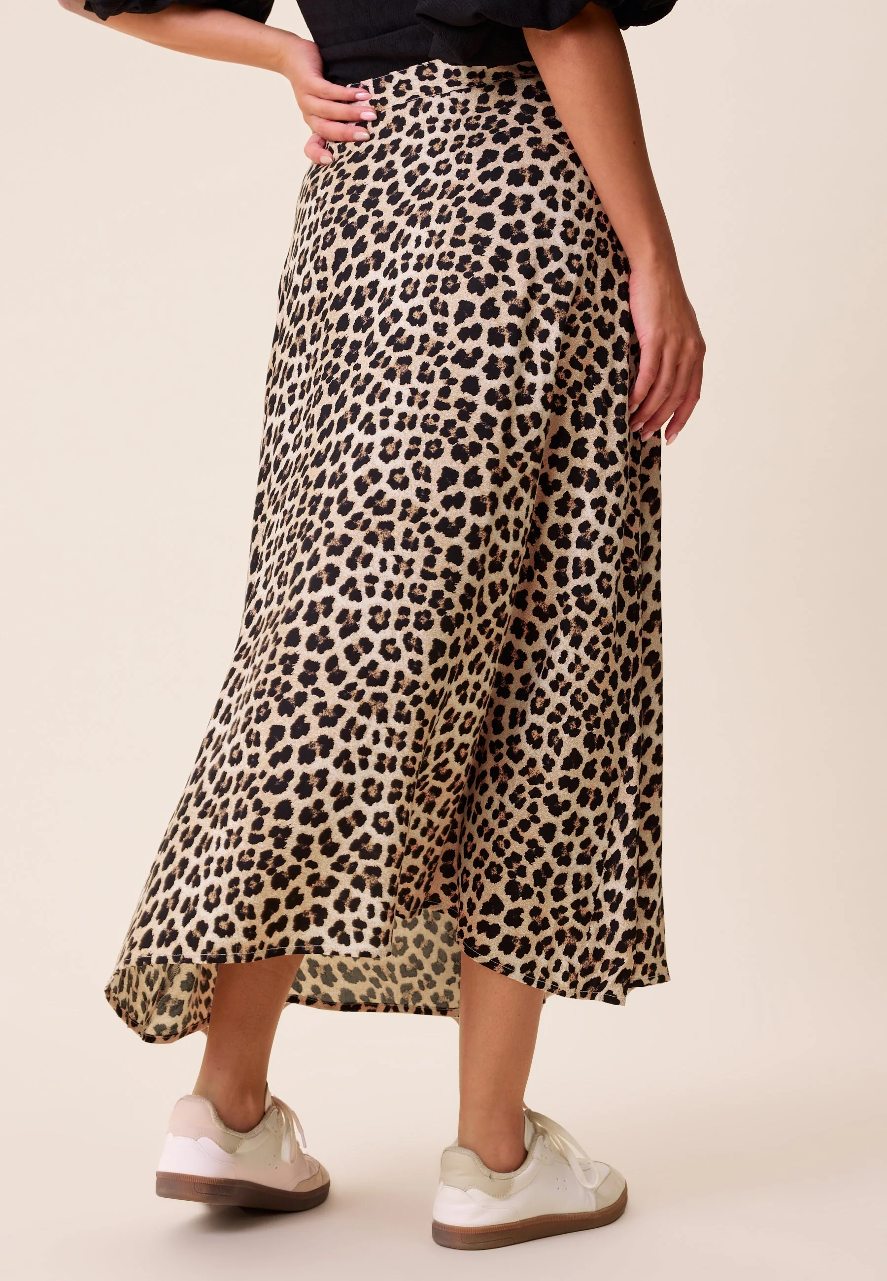 Viscose Midi Wrap Skirt - Image 3