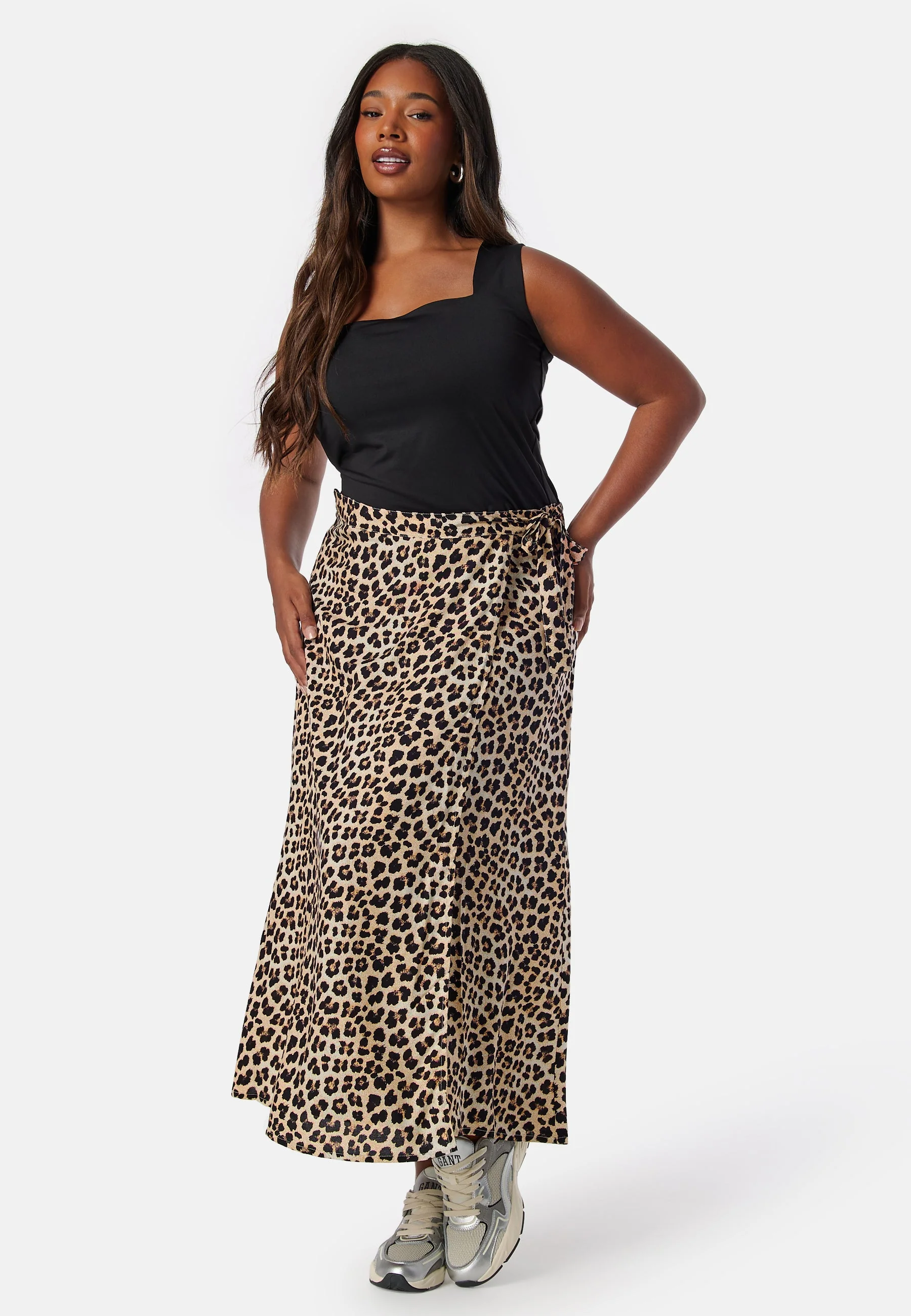 Viscose Midi Wrap Skirt - Image 5