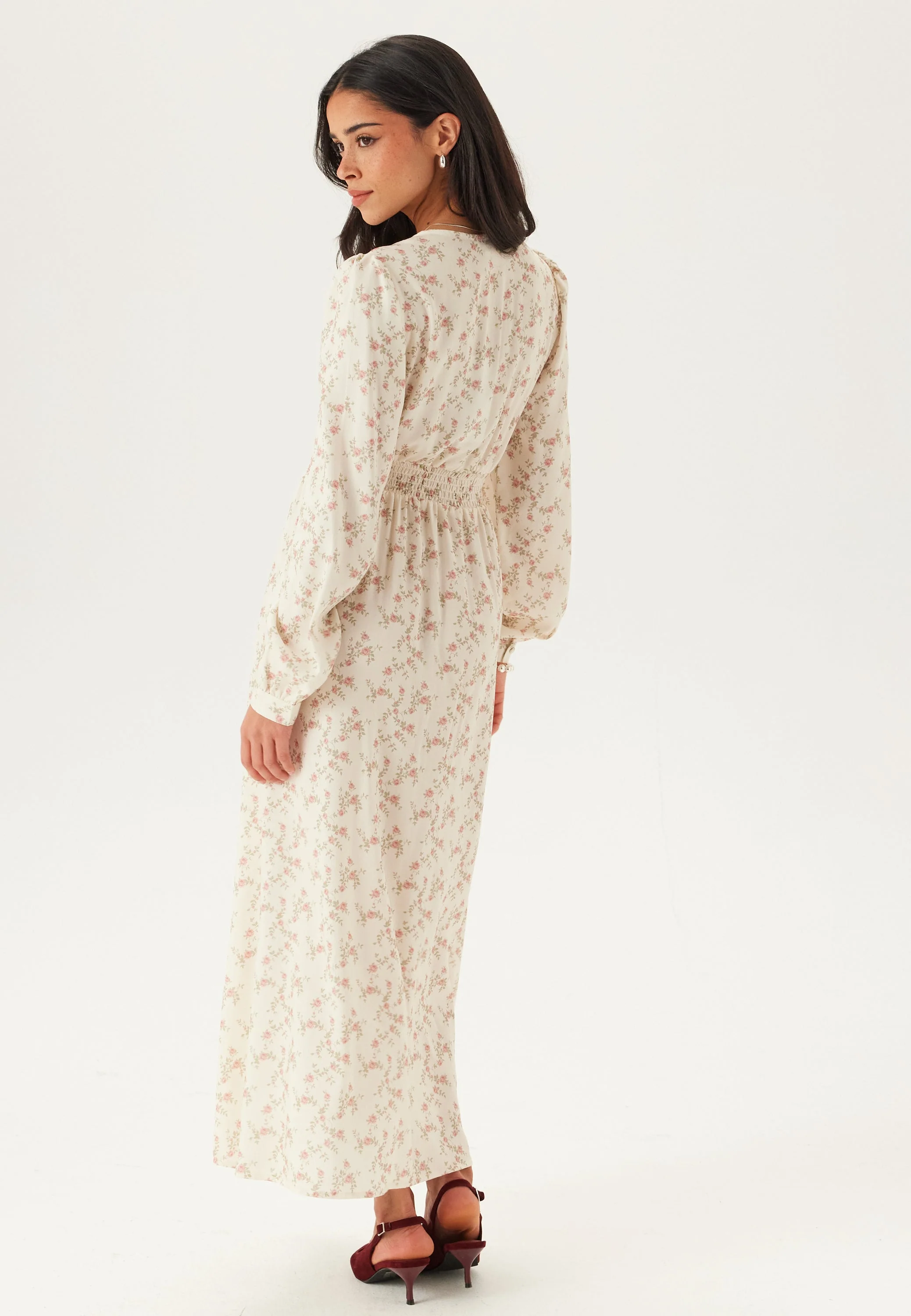 Viscose V-neck Maxi Dress - Image 4