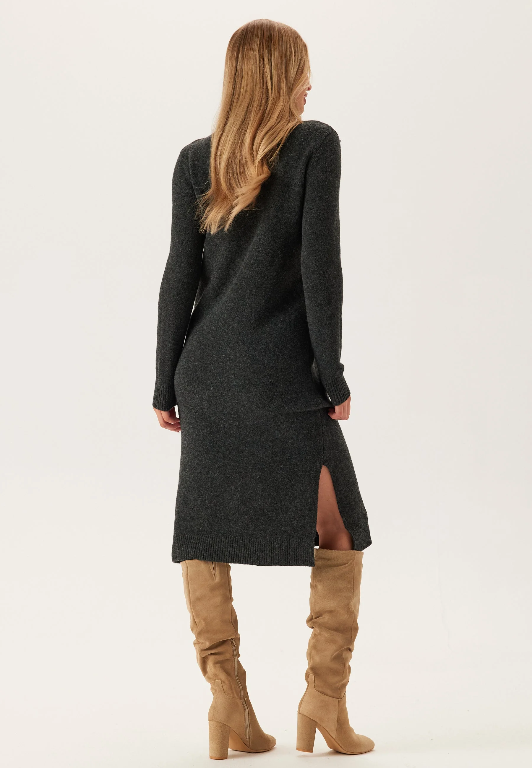 Vmboom Ls Rollneck Dress - Image 2