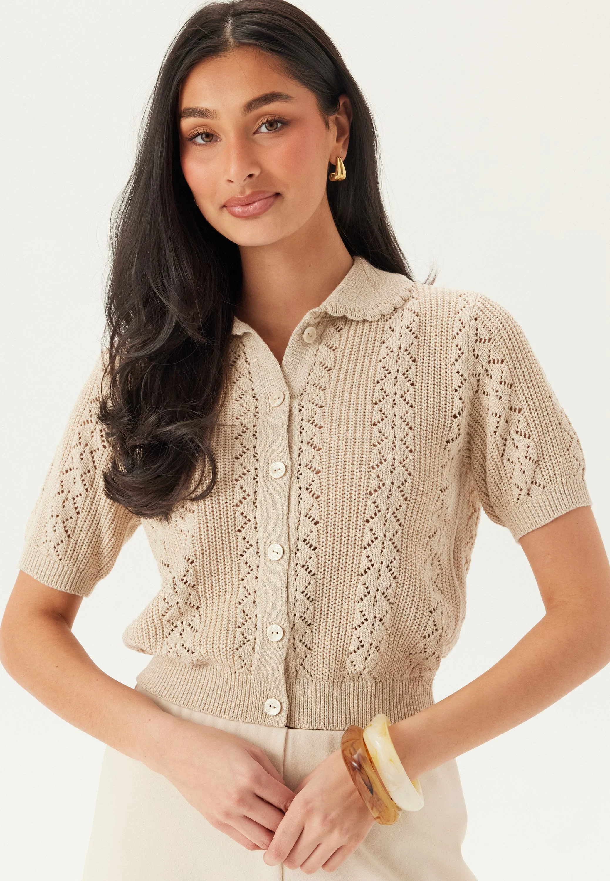 Vmdaria Ss Poloneck Cardigan - Image 3