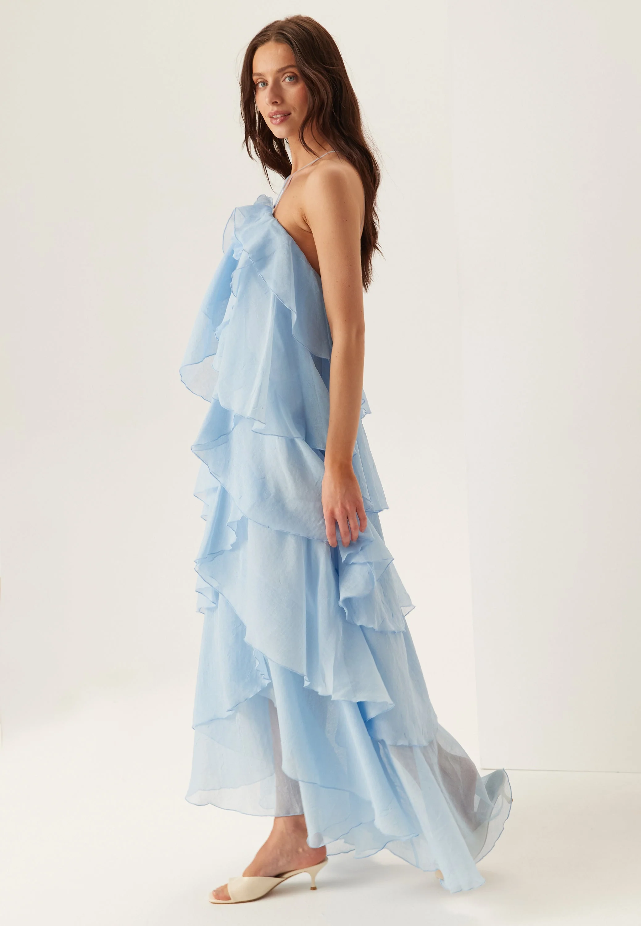 Vmdelilah Sl Halter Ruffle Dress - Image 3