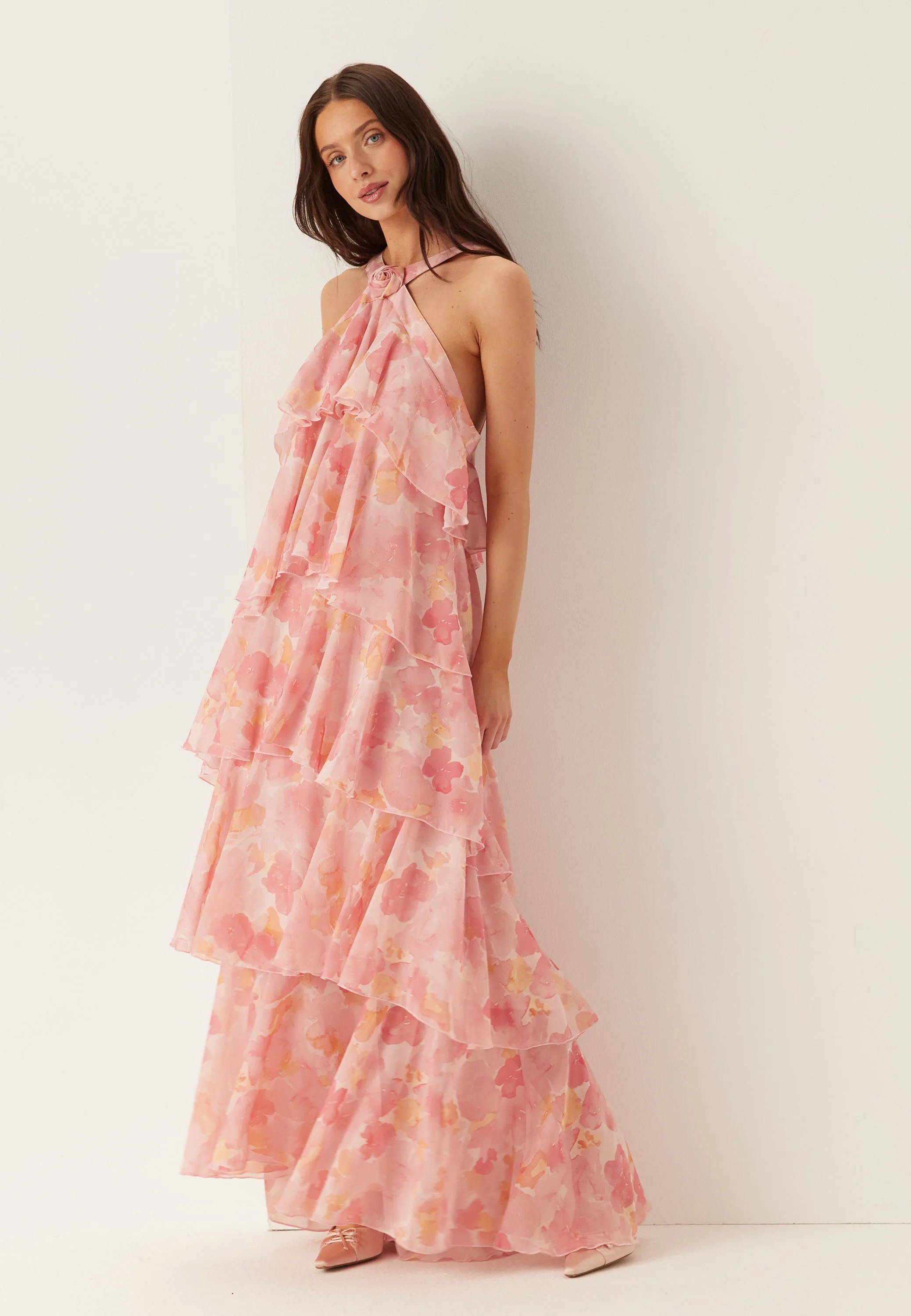 Vmfelicia Sl Ruffle Maxi Dress - Image 2