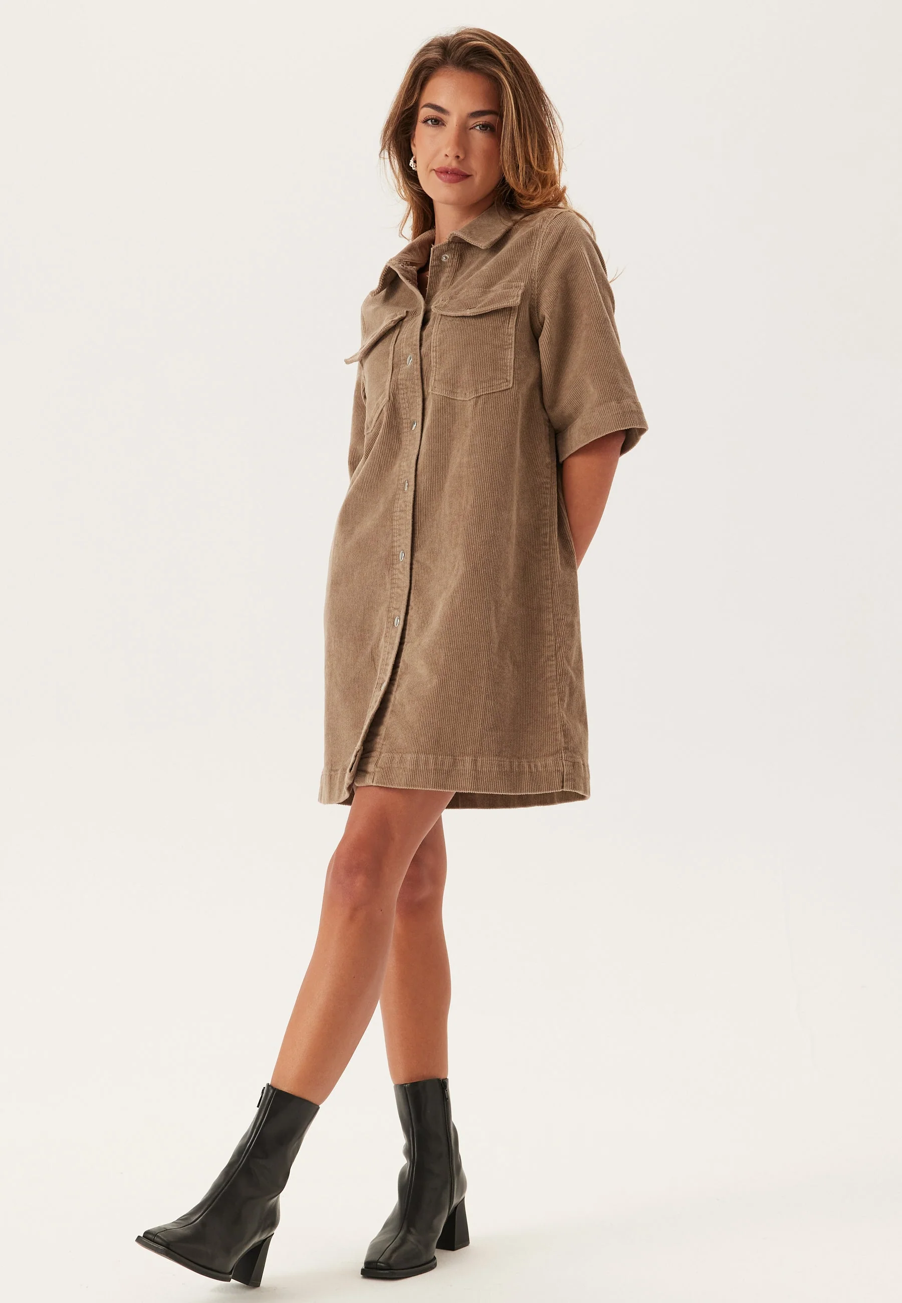 Vmfenja 2/4 SHORT CORDUROY DRESS - Image 3