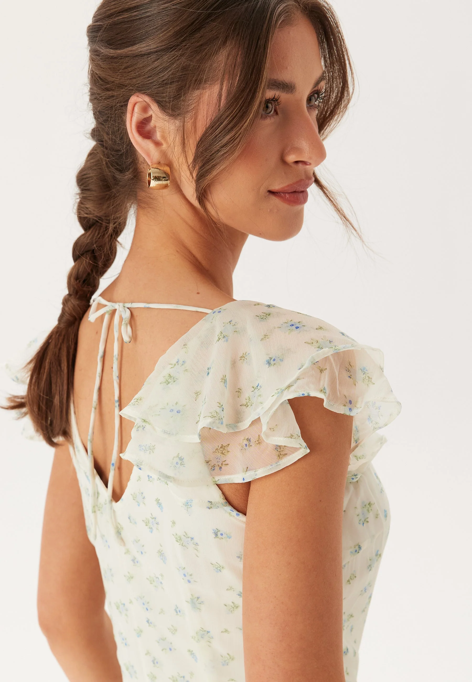 Vmsmilla S/L ANKLE FRILL DRESS - Image 4