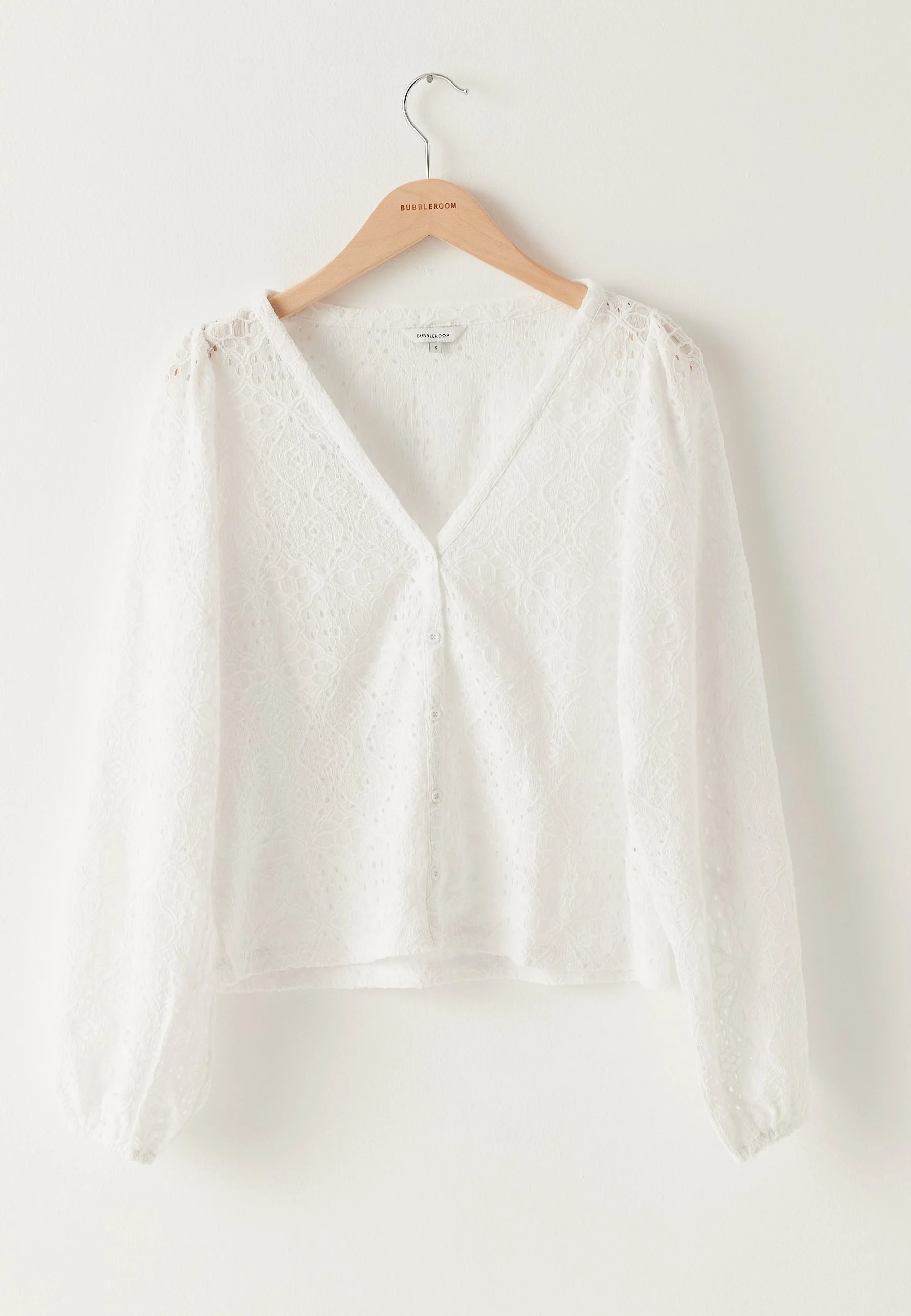 Volume Sleeve Button Blouse - Image 5
