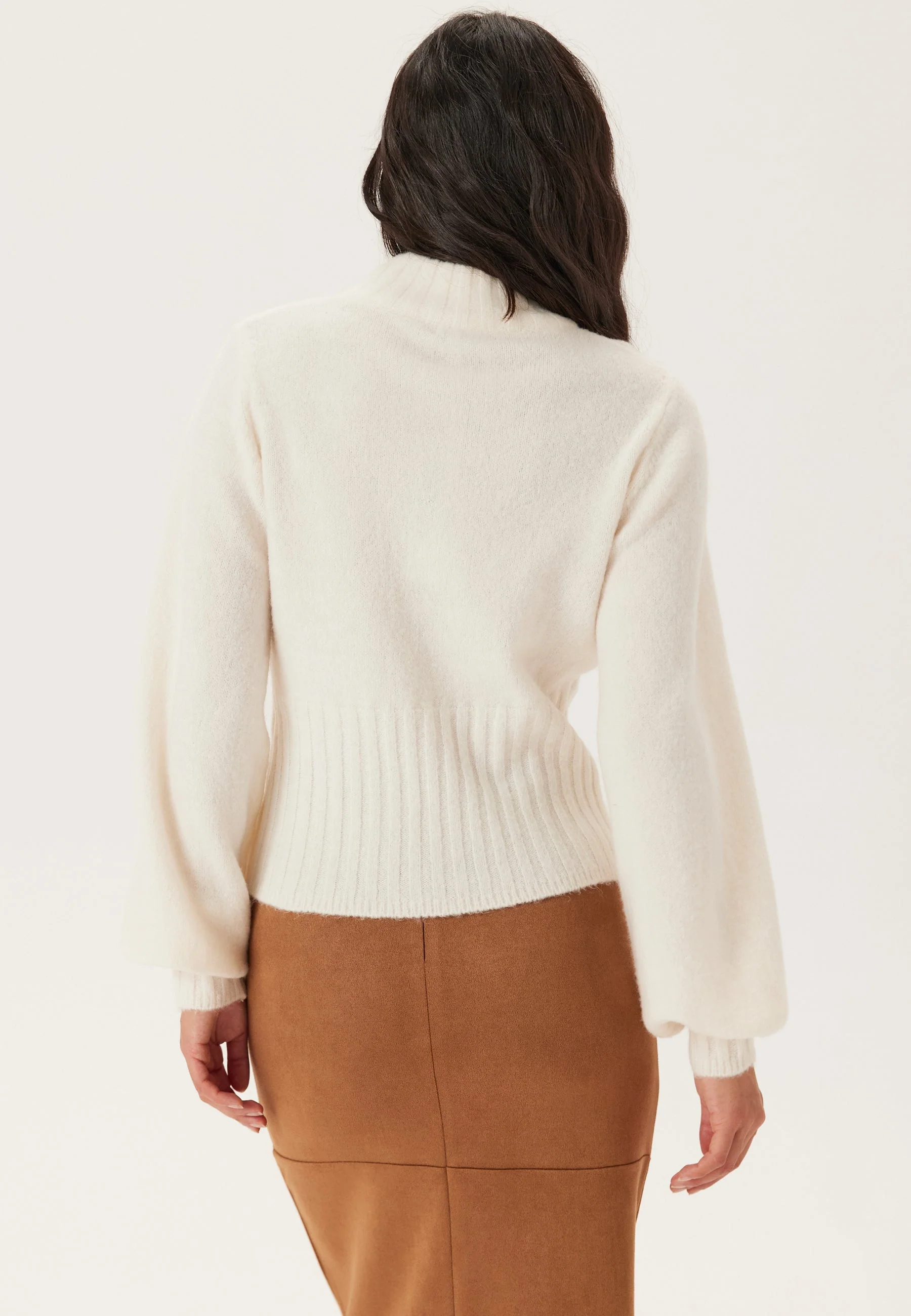 Volume Sleeve Knitted Sweater - Image 3