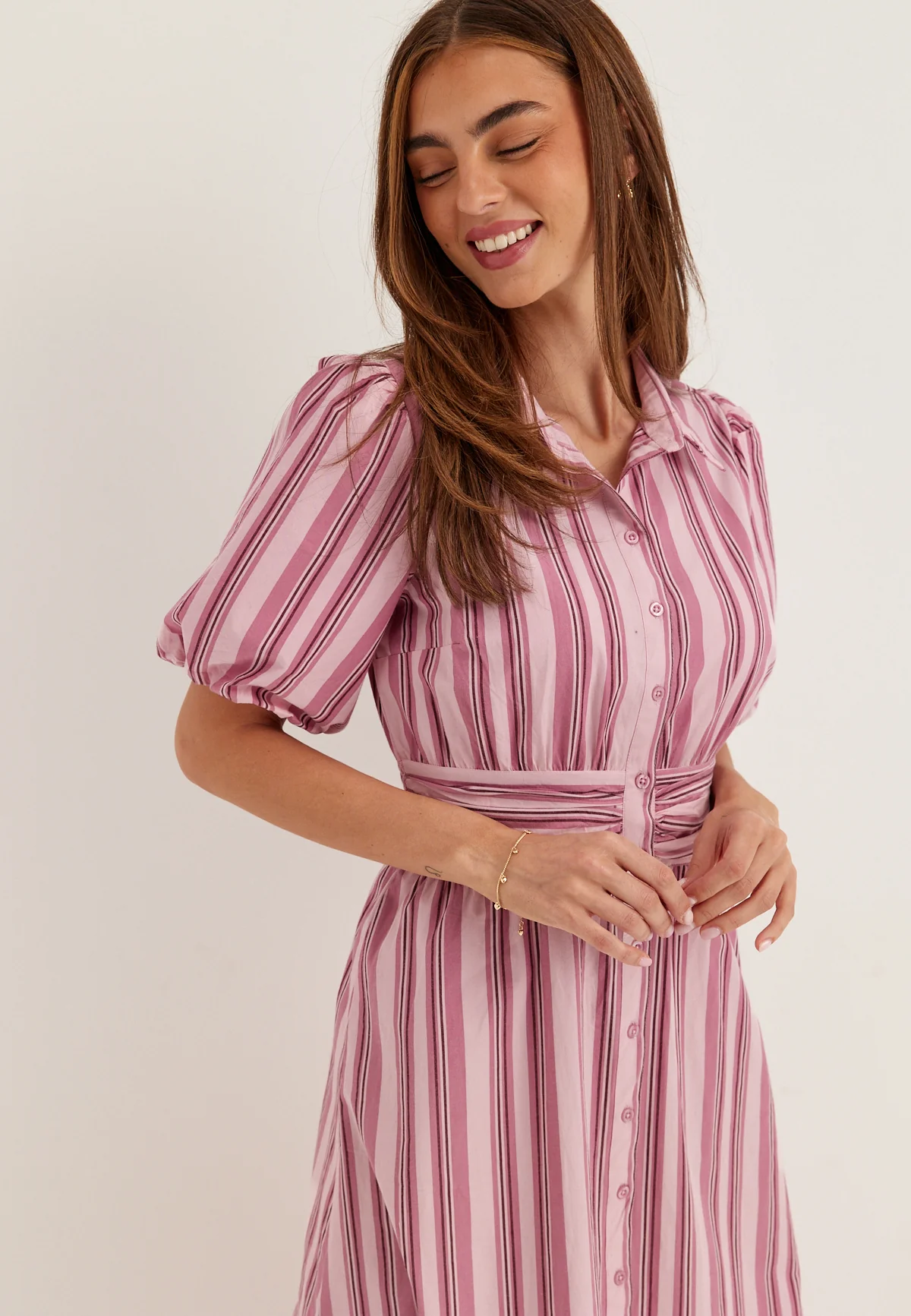 Waist Detail Cotton Dress - Image 2