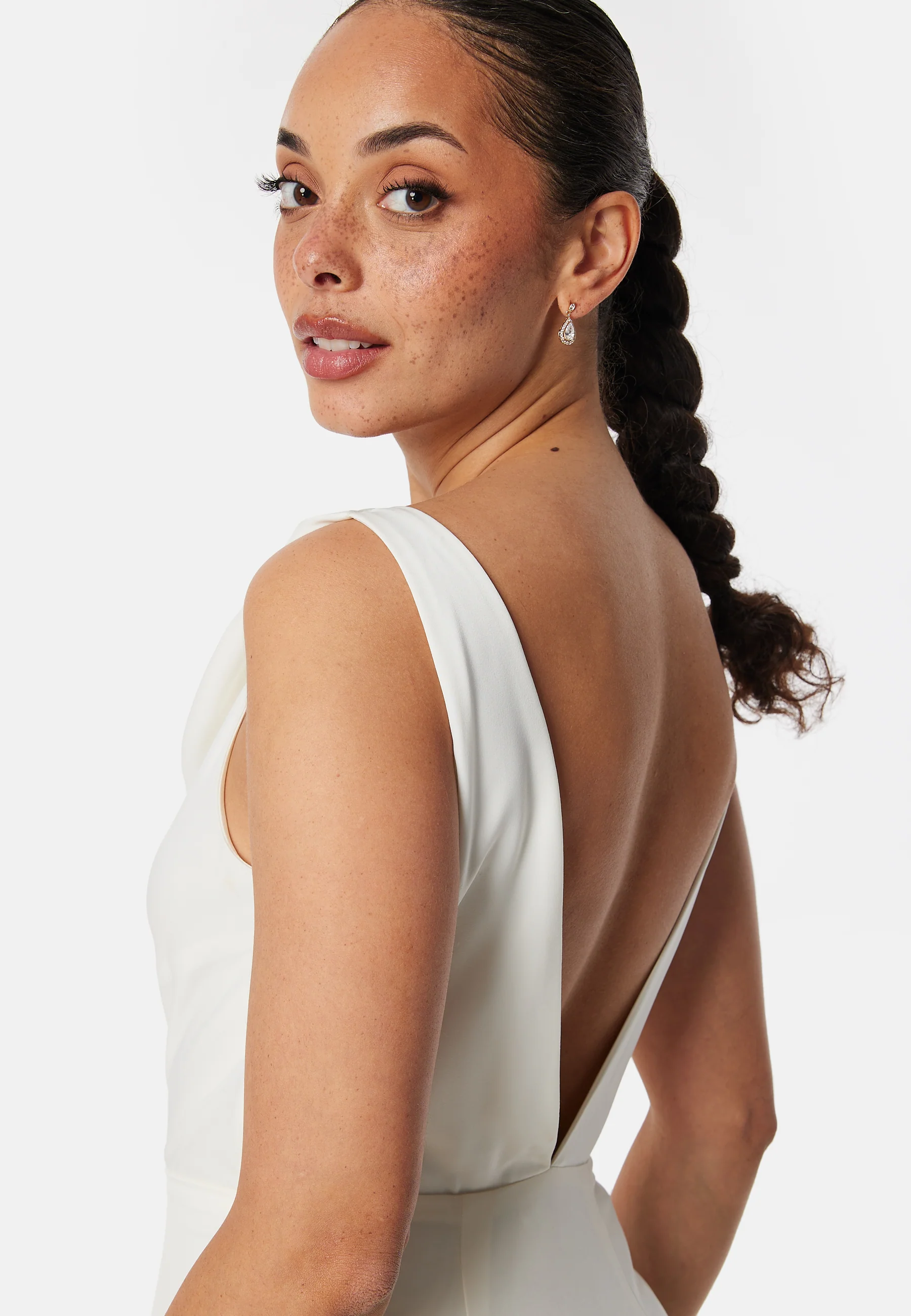 Waterfall Twist Shoulder Gown - Image 5