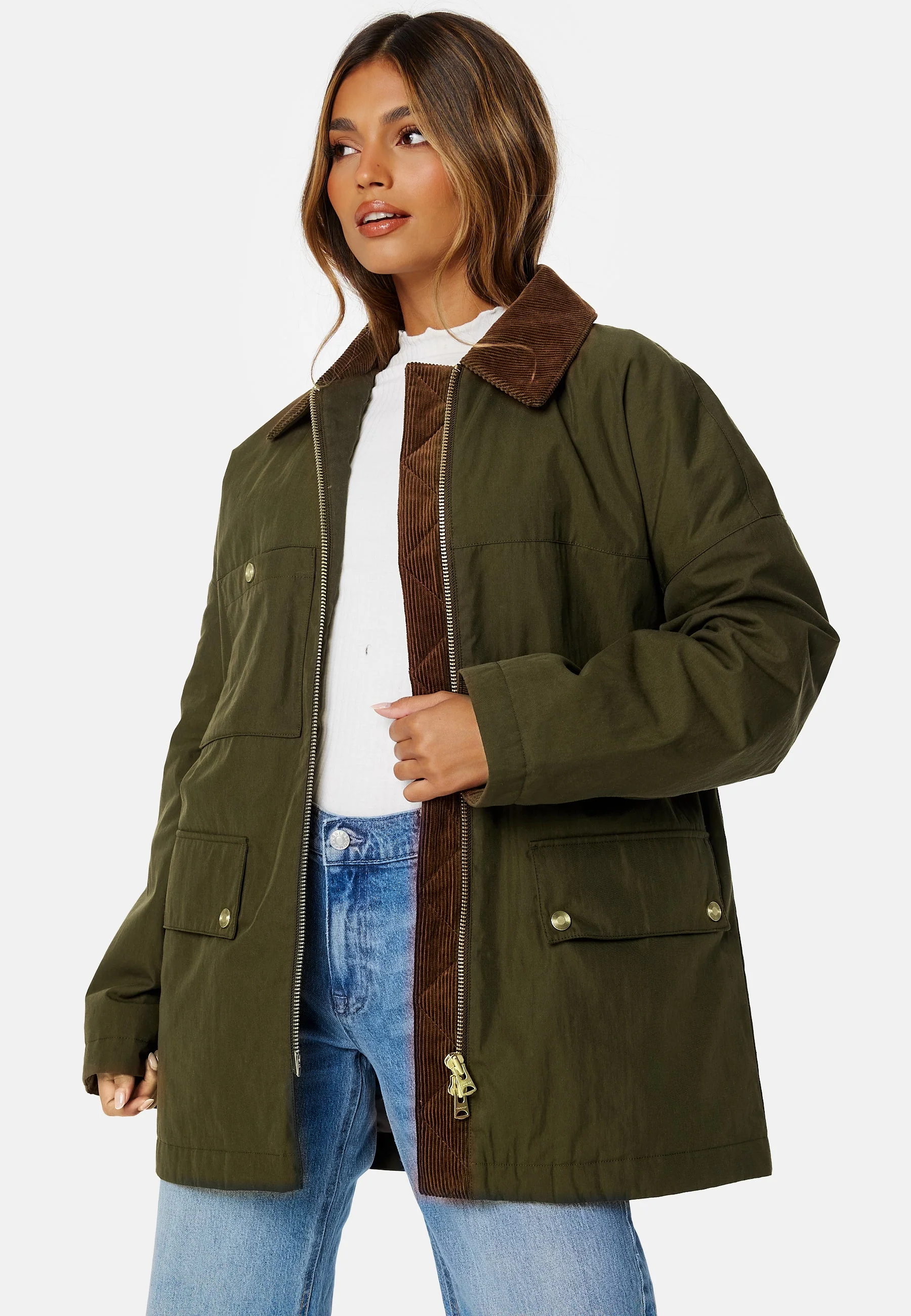 Waxed Mid Length Jacket