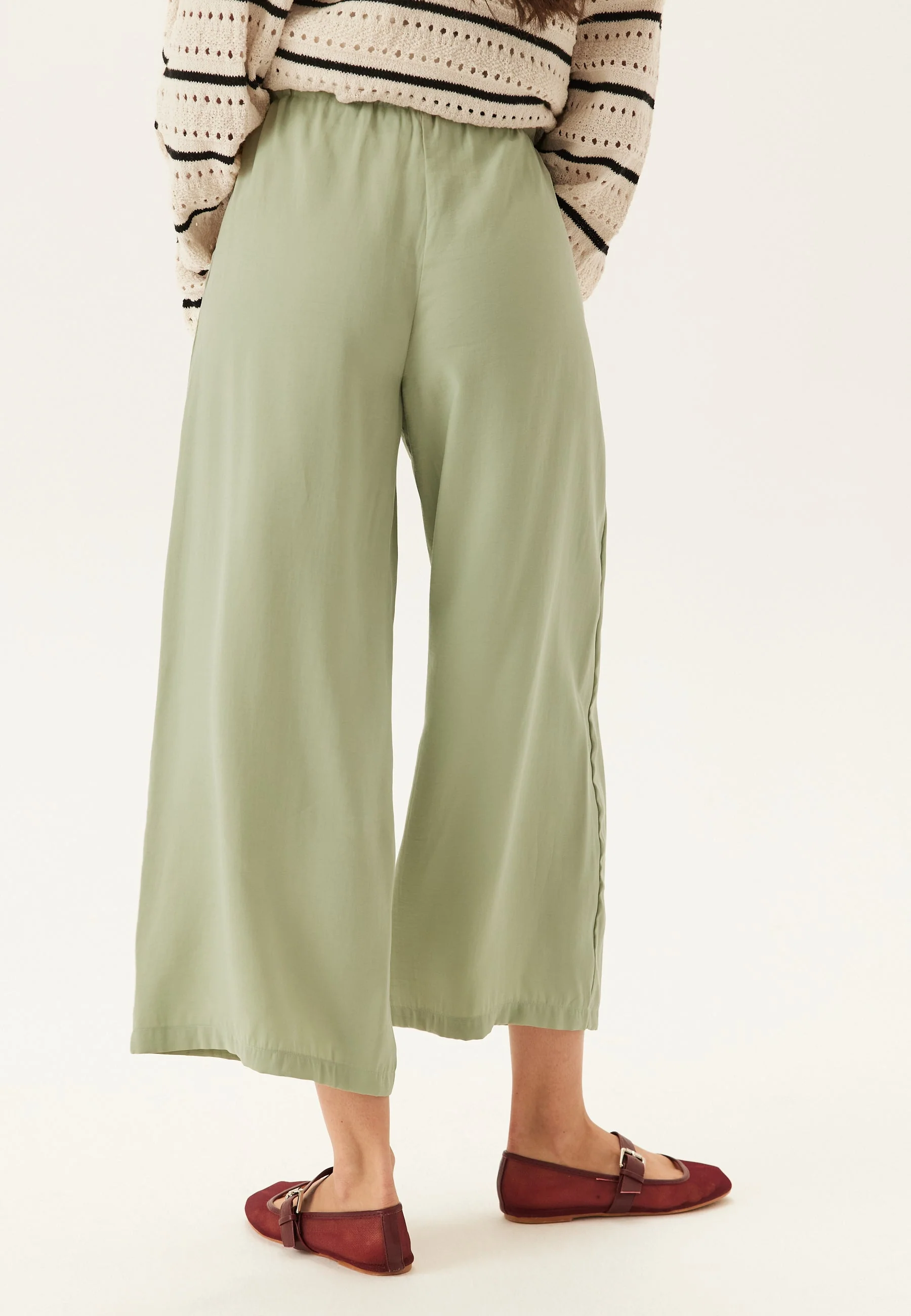 Wide Ankle Modal Trousers - Image 5