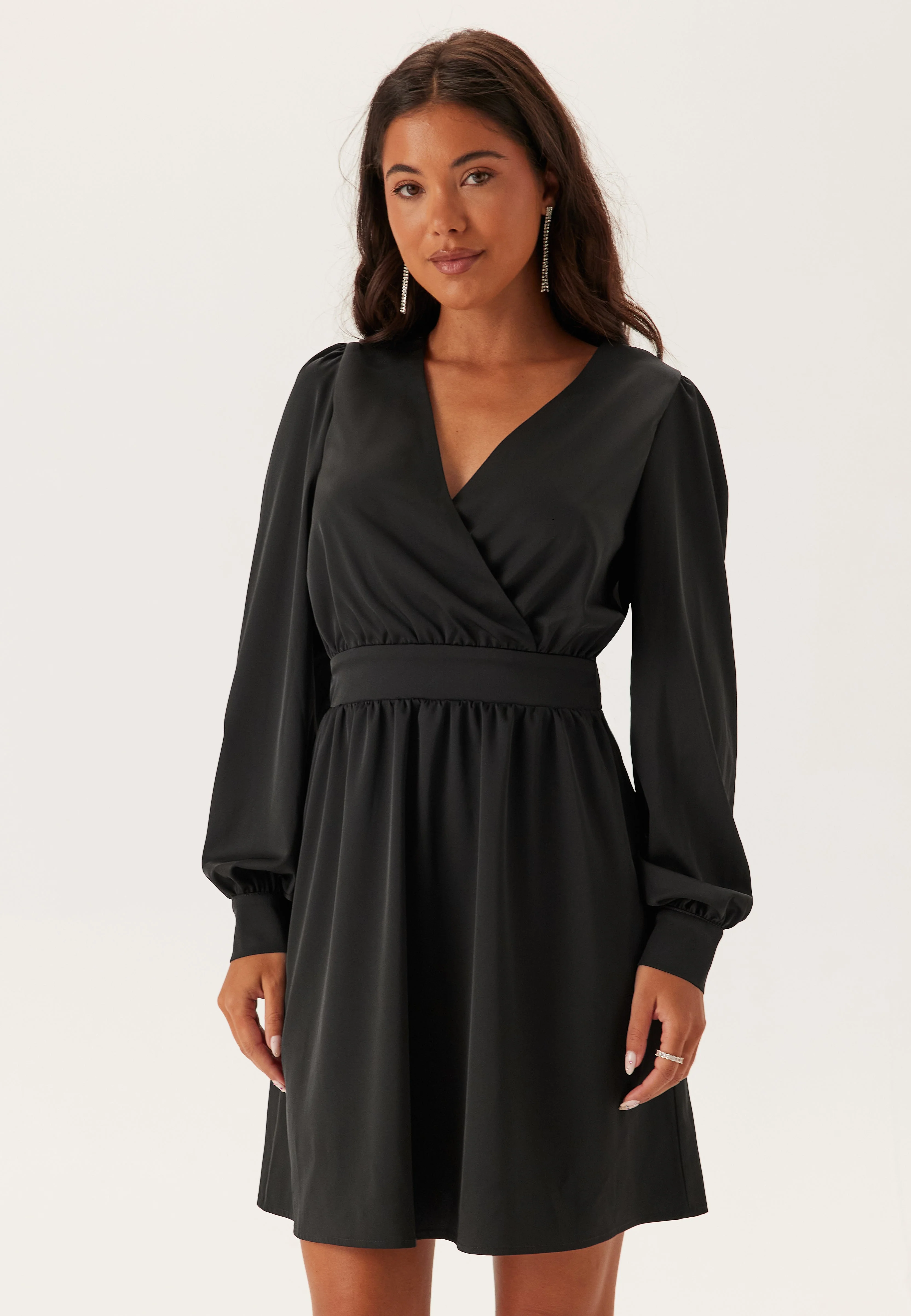 Wrap Satin Dress