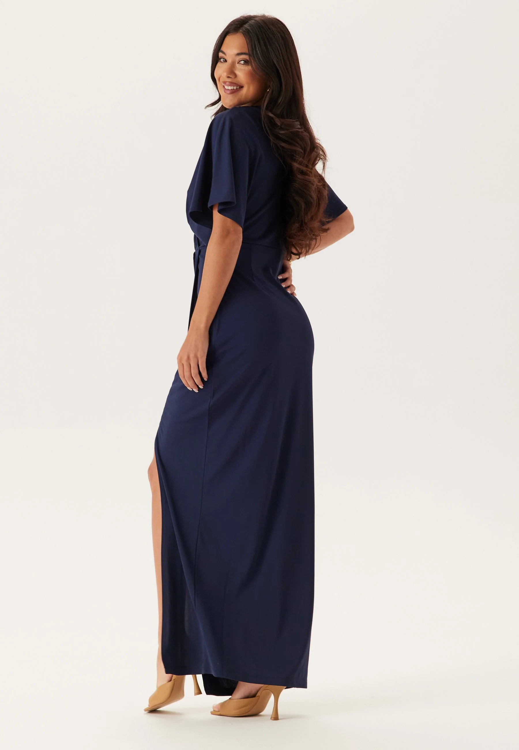 Wrap Slit Maxi Dress - Image 3